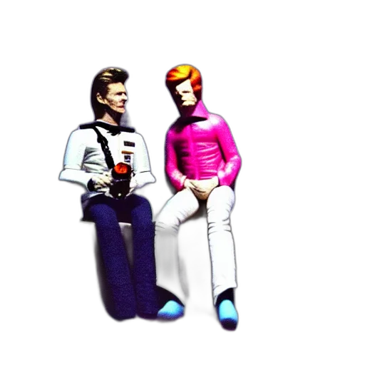 jacket, robot, staff, 3d render transparent PNG cut-out
