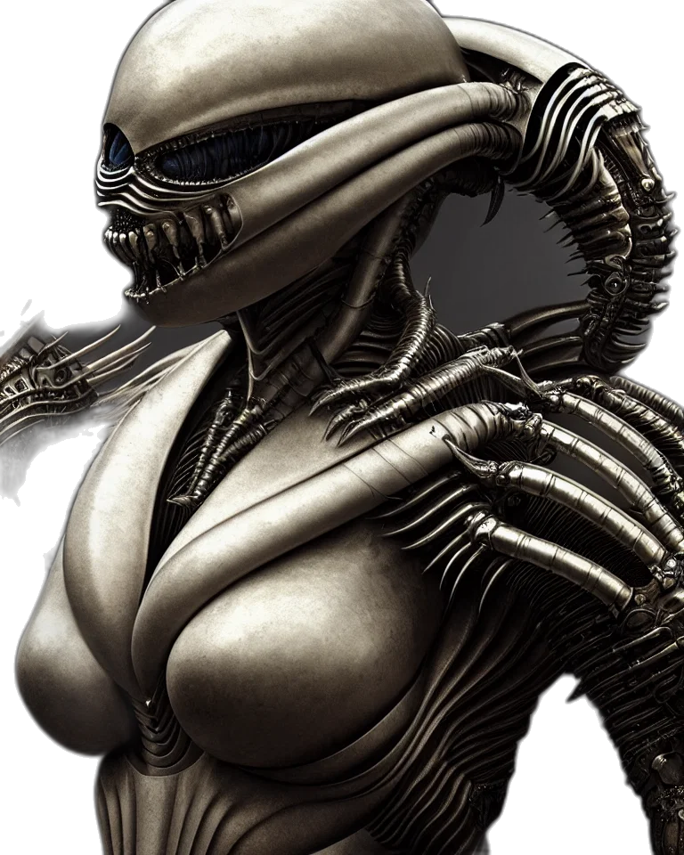 robot, concept art, 3d render, outer space transparent PNG cut-out