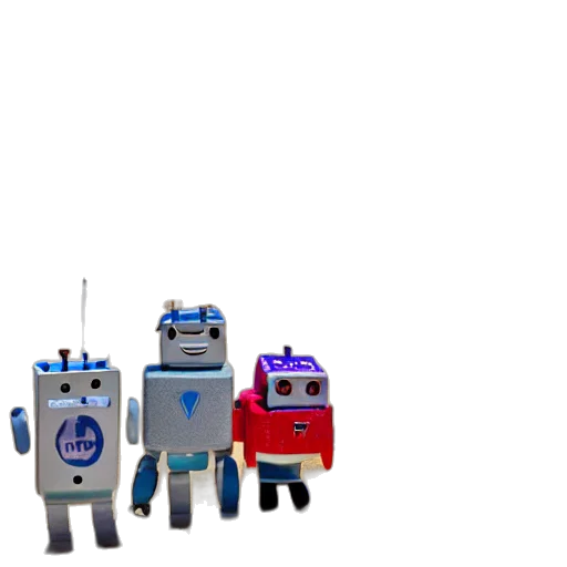 robot, staff, 3d render, concept art transparent PNG cut-out