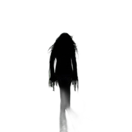 creature, hair, dress, staff transparent PNG cut-out