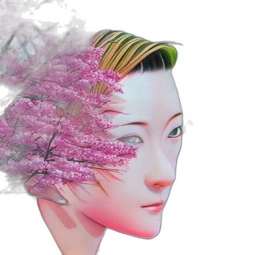 face, mask, robot, crown transparent PNG cut-out