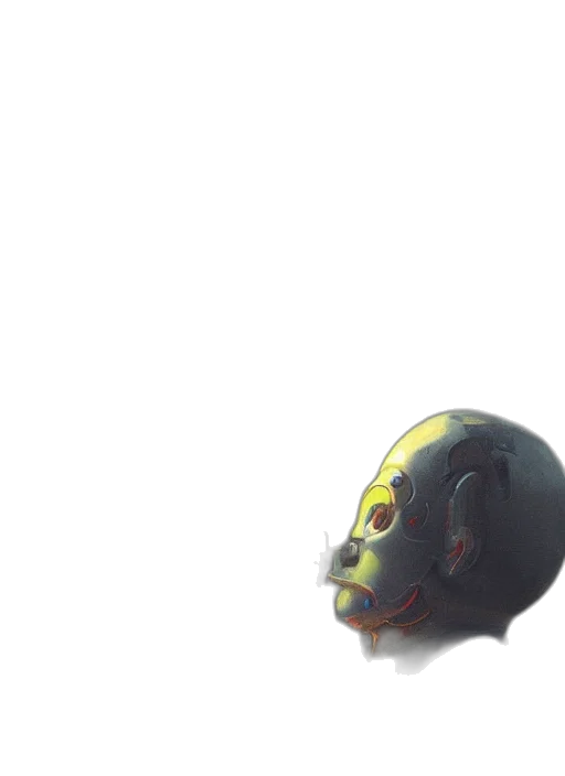 mask, robot, face, creature transparent PNG cut-out