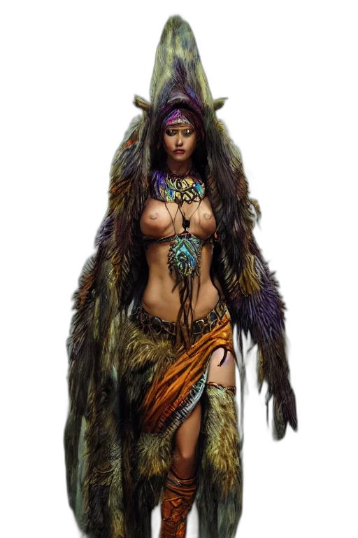 staff, creature, jewelry, fantasy art transparent PNG cut-out