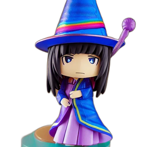 hat, staff, 3d render, fantasy art transparent PNG cut-out