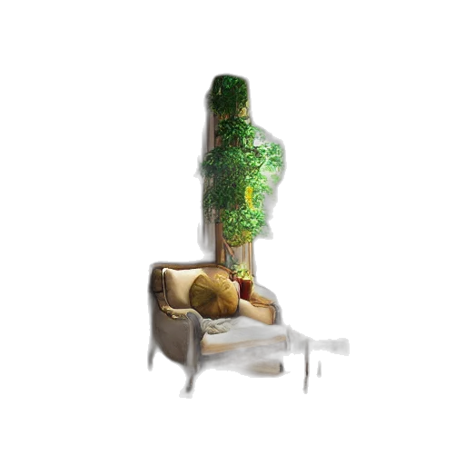 furniture, crown, bottle, tree transparent PNG cut-out