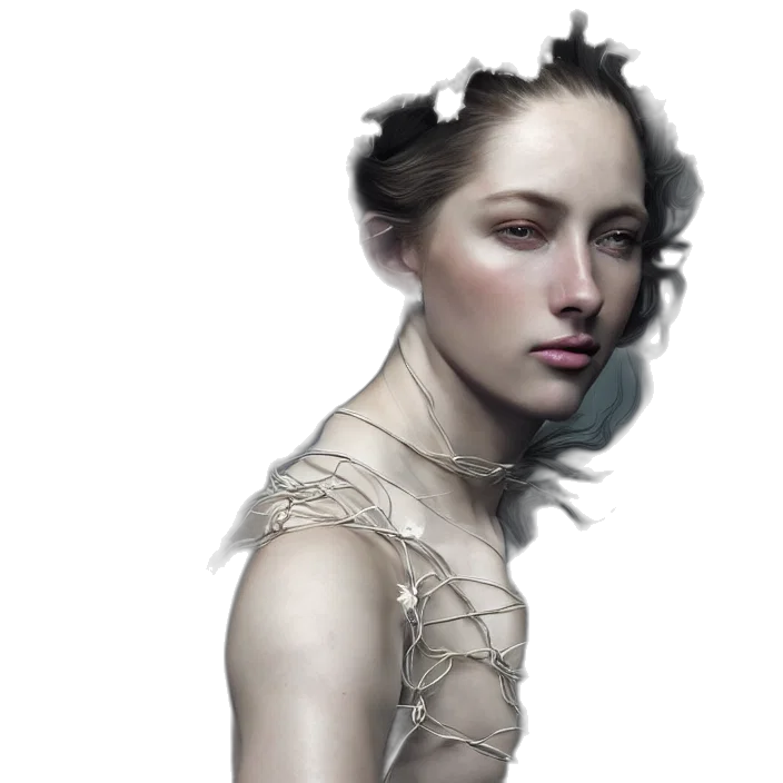 dress, crown, jewelry, face transparent PNG cut-out