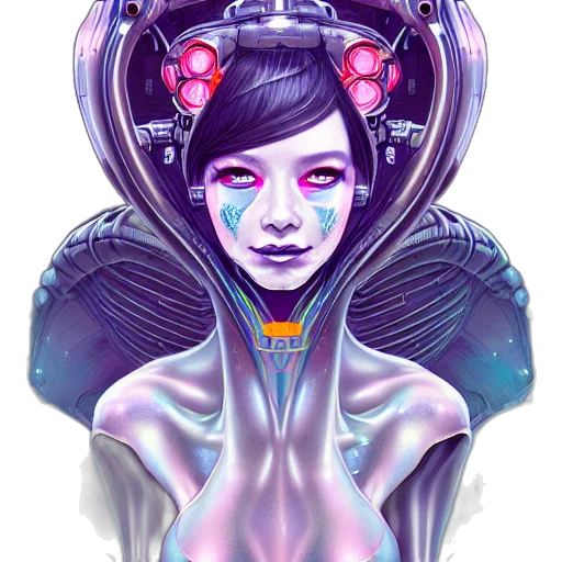 robot, face, mask, crown transparent PNG cut-out