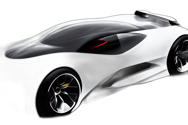 car, concept art, 3d render, photorealistic transparent PNG cut-out