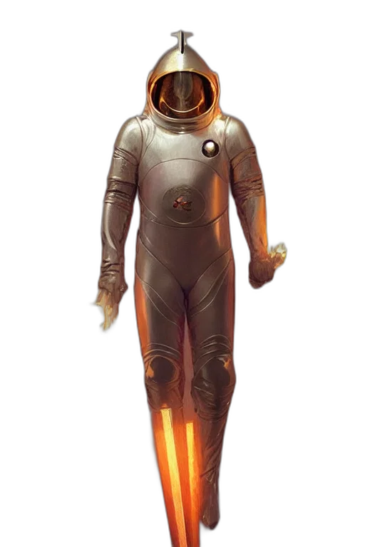 robot, staff, jacket, mask transparent PNG cut-out