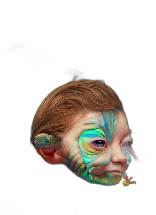 mask, face, creature, dragon transparent PNG cut-out