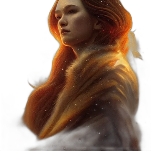 dragon, dress, face, fantasy art transparent PNG cut-out