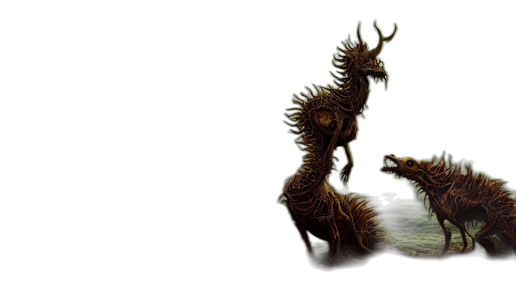 dragon, creature, animal, hair transparent PNG cut-out