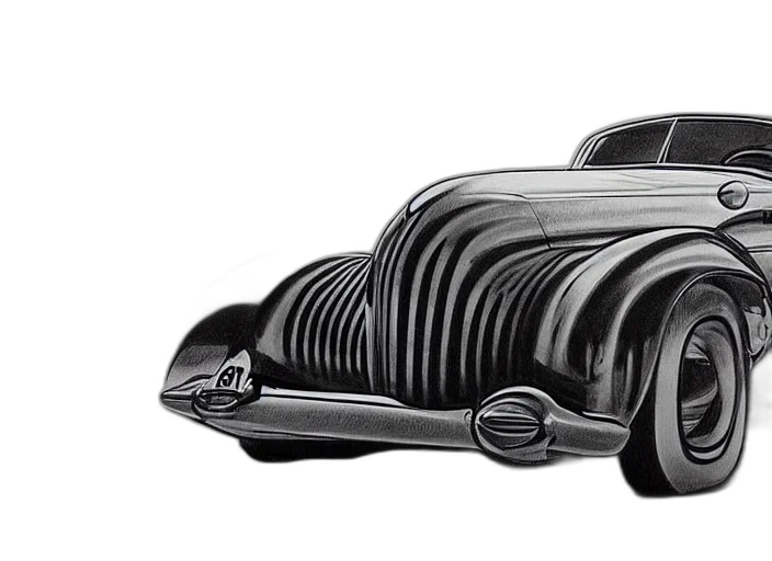 car, pencil sketch, photorealistic, concept art transparent PNG cut-out