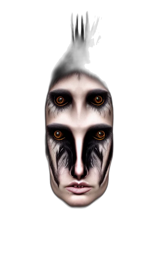 mask, face, creature, animal transparent PNG cut-out