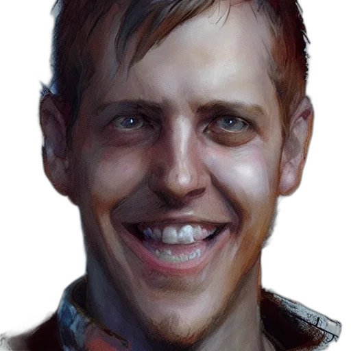 face, staff, creature, robot transparent PNG cut-out