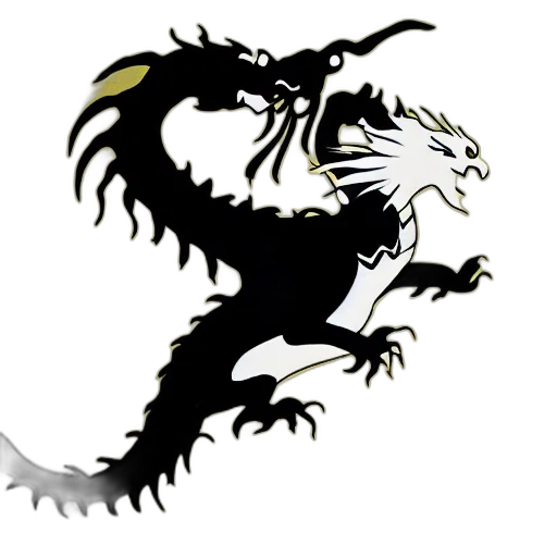 dragon, staff, creature, animal transparent PNG cut-out
