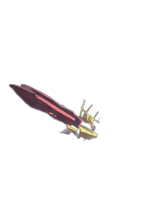 weapon, sword, dragon, staff transparent PNG cut-out