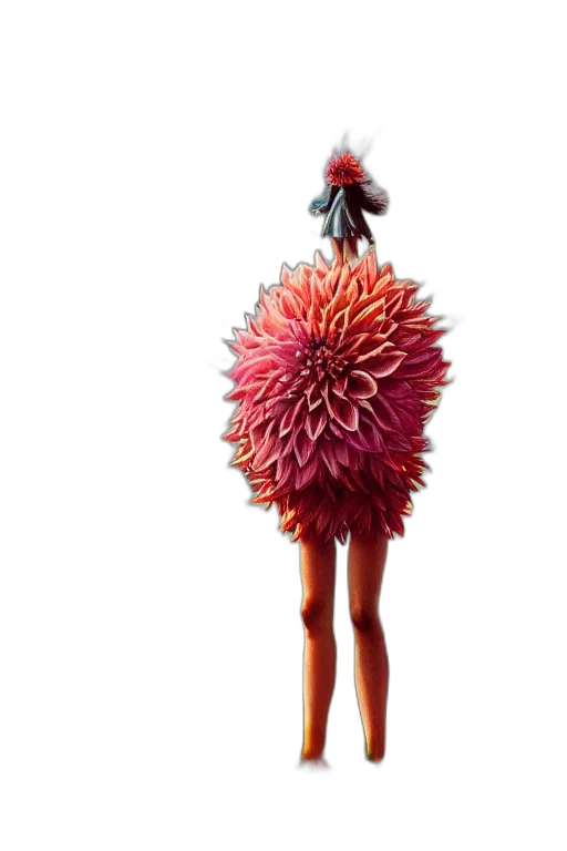 hair, flower, animal, creature transparent PNG cut-out