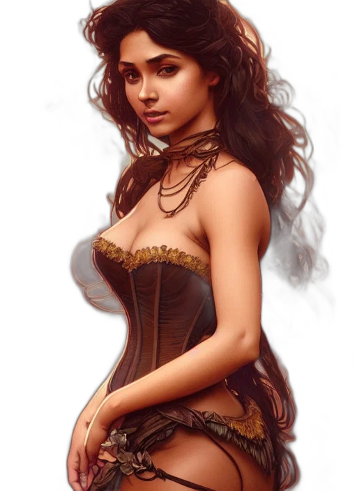 dress, jewelry, fantasy art, photorealistic transparent PNG cut-out