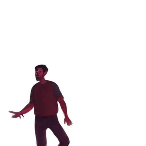 jacket, staff, face, robot transparent PNG cut-out