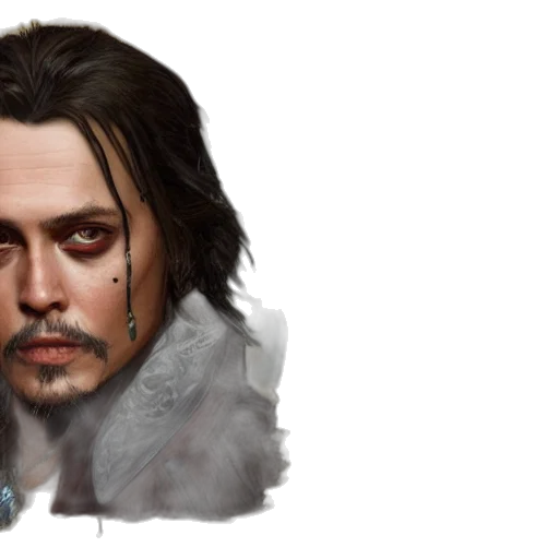 face, fantasy art, concept art, photorealistic transparent PNG cut-out