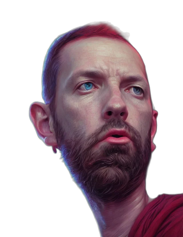 face, robot, creature, staff transparent PNG cut-out