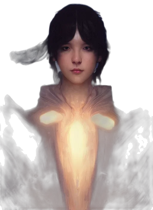 dragon, face, staff, robot transparent PNG cut-out