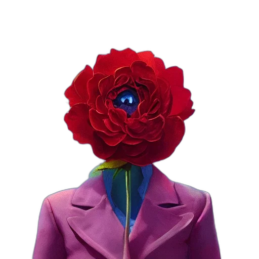 jacket, flower, crown, mask transparent PNG cut-out