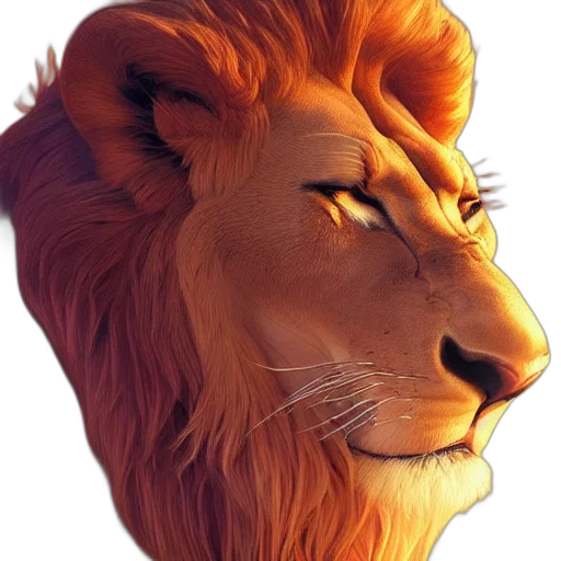 crown, animal, face, staff transparent PNG cut-out