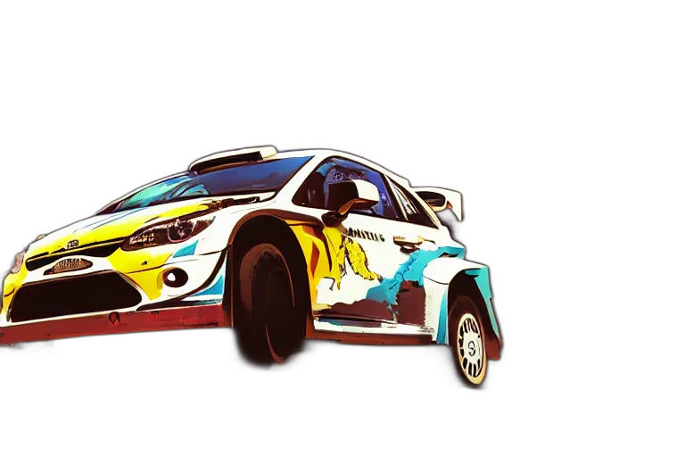 car, concept art, 3d render, cartoon transparent PNG cut-out