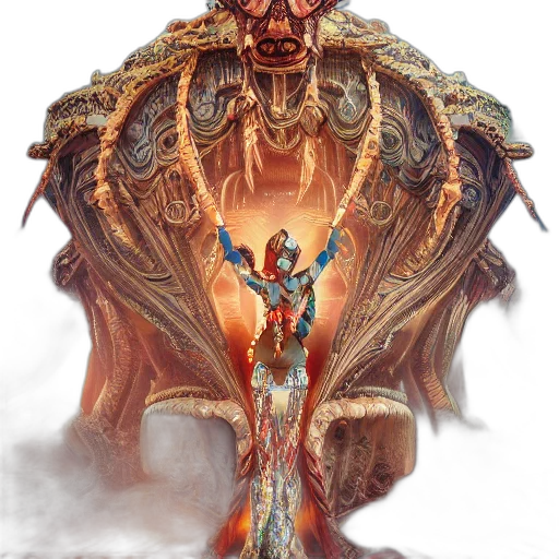 creature, staff, dragon, concept art transparent PNG cut-out
