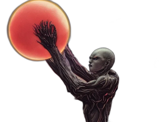 creature, staff, concept art, comic book art transparent PNG cut-out