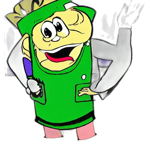 staff, jacket, robot, crown transparent PNG cut-out