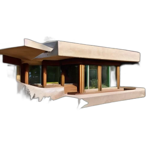 building, 3d render, concept art, photorealistic transparent PNG cut-out
