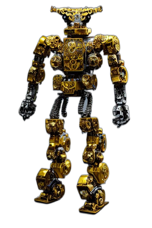 robot, weapon, concept art, 3d render transparent PNG cut-out