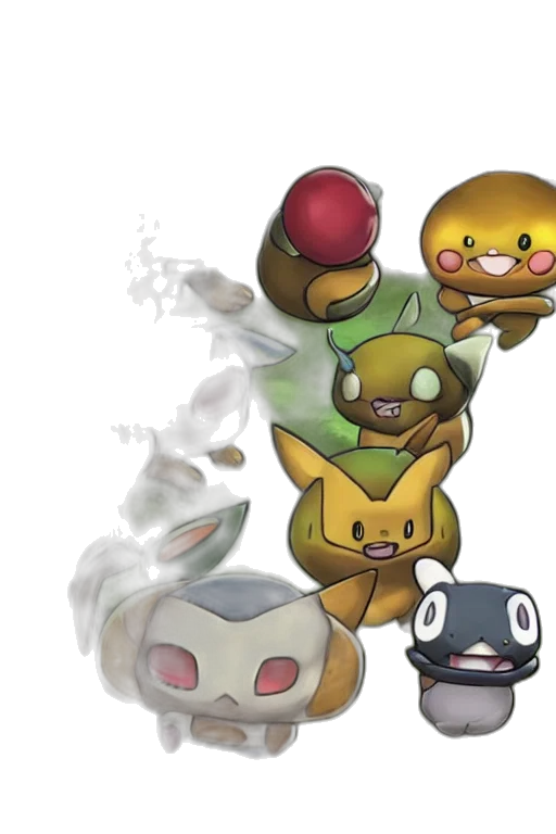 concept art, pixel art, fire, teemo transparent PNG cut-out