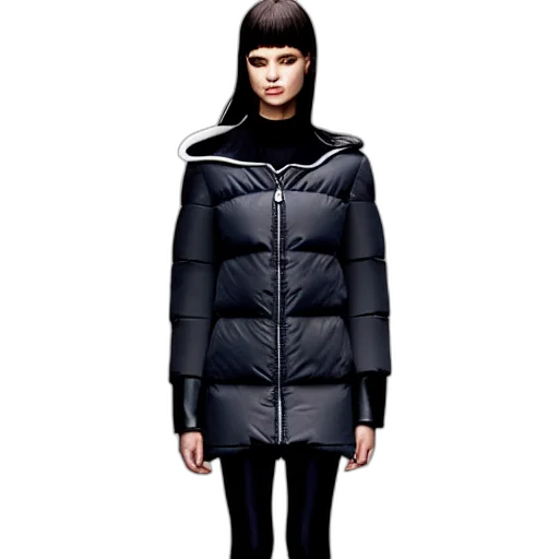 jacket, monochrome, dark, contemporary transparent PNG cut-out