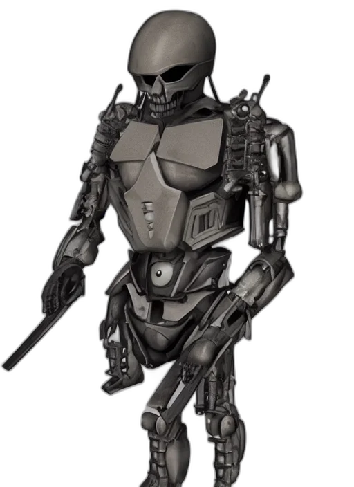 robot, weapon, concept art, 3d render transparent PNG cut-out