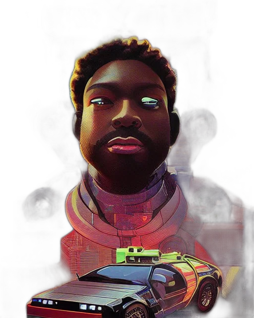 face, car, robot, concept art transparent PNG cut-out