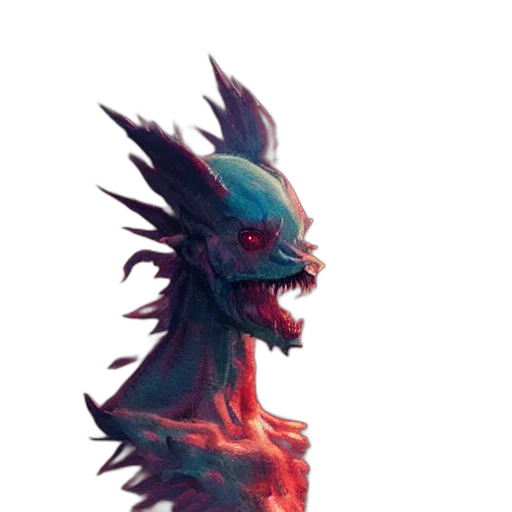 dragon, creature, mask, face transparent PNG cut-out