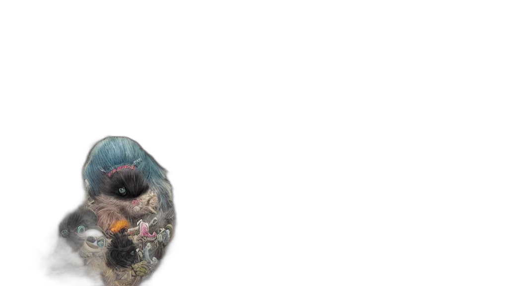 animal, creature, hair, mask transparent PNG cut-out
