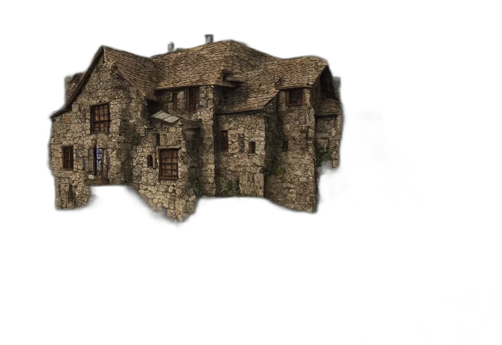 building, 3d render, concept art, fantasy art transparent PNG cut-out