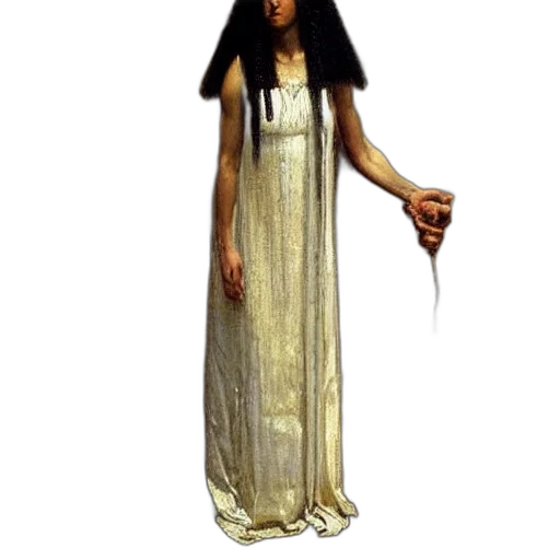 dress, staff, jewelry, concept art transparent PNG cut-out