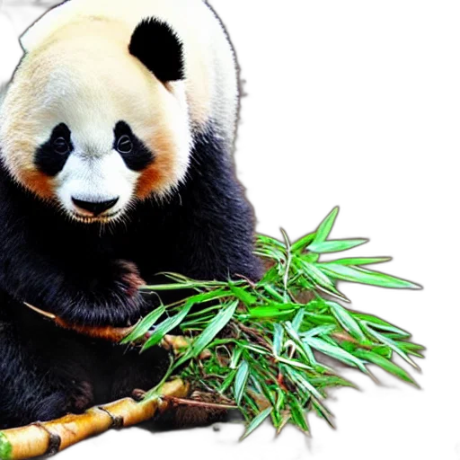 animal, photorealistic, adorable, panda transparent PNG cut-out