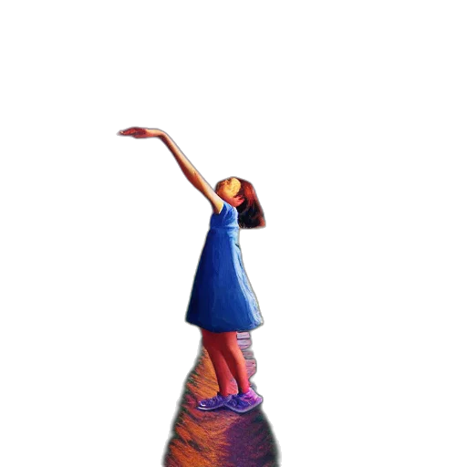 bottle, dress, umbrella, staff transparent PNG cut-out