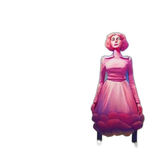 dress, robot, crown, creature transparent PNG cut-out