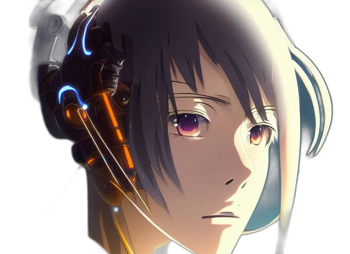 robot, face, mask, weapon transparent PNG cut-out