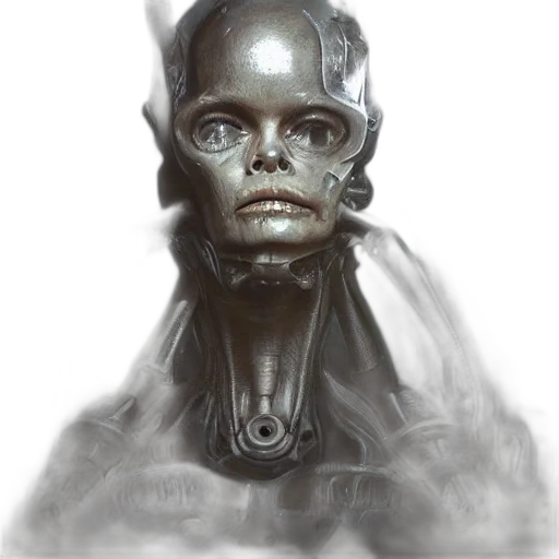 robot, face, mask, creature transparent PNG cut-out