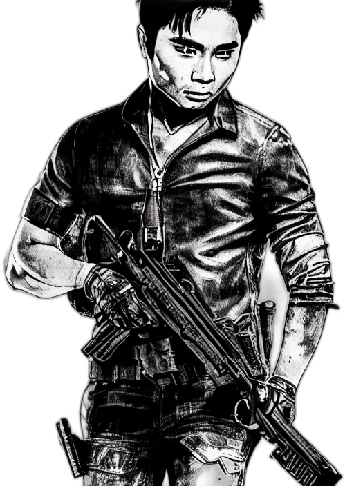 weapon, comic book art, cartoon, photorealistic transparent PNG cut-out
