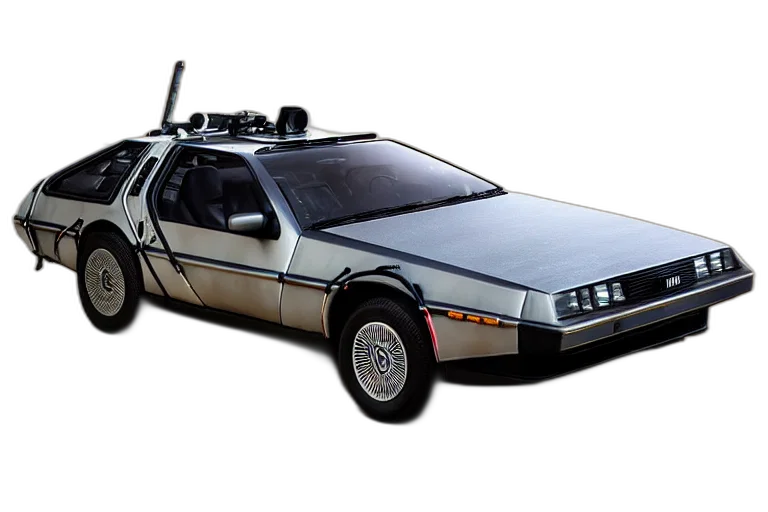 car, robot, concept art, vaporwave transparent PNG cut-out